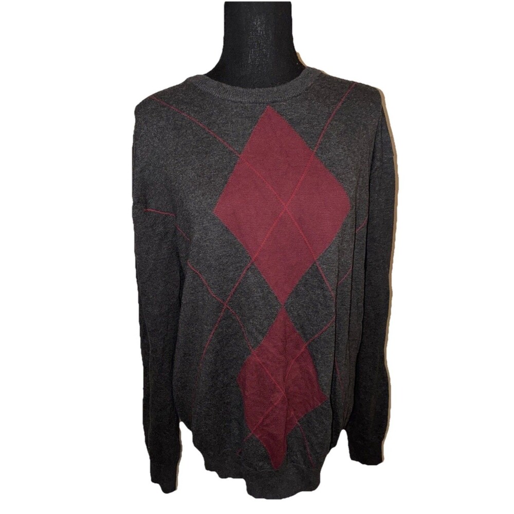 Perry Ellis XL 100% Cotton Men’s Long Sleeve Pullover Sweater